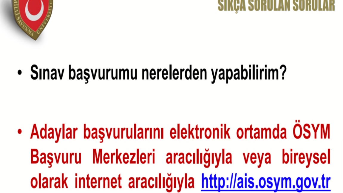 MSÜ Sıkça Sorulan Sorular